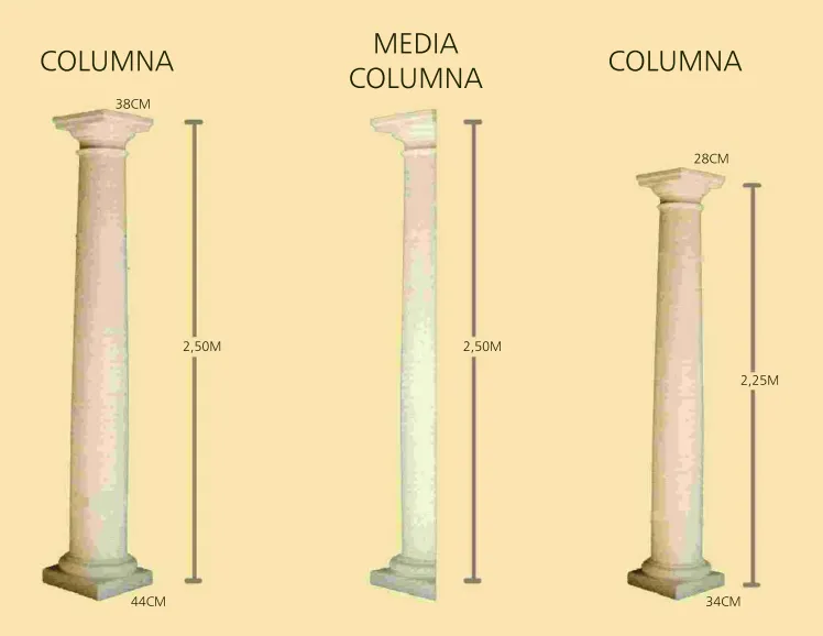 COLUMNA BLANCA Y RÚSTICA (GRANDE)
