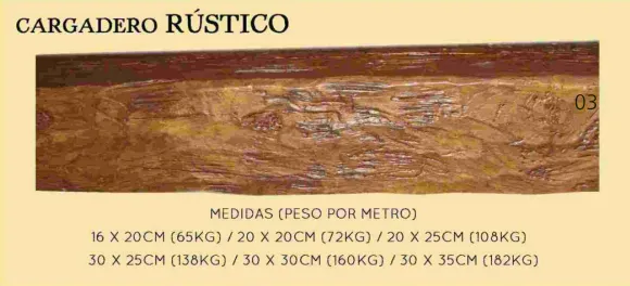 CARGADERO RÚSTICO