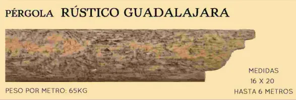 PÉRGOLA RÚSTICO GUADALAJARA